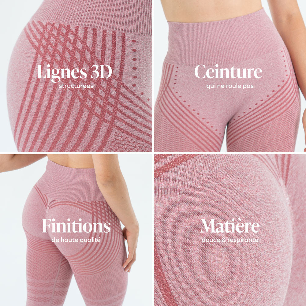 Legging 3D | Rose Pastel