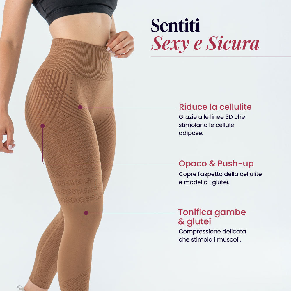 Legging 3D | Marrone