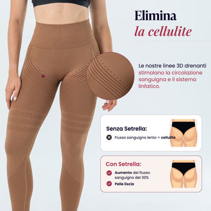 Legging 3D | Marrone