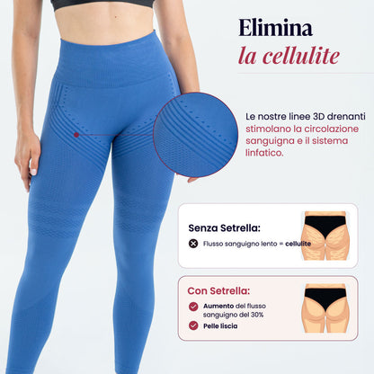 Legging 3D | Azzurro