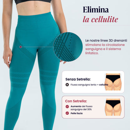 Legging 3D | Verde Pavone