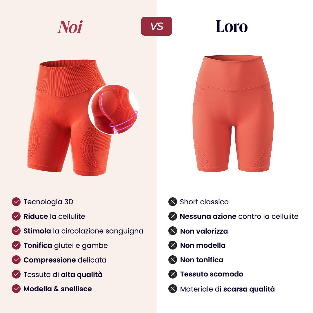 Short 3D | Arancione
