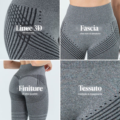 Legging 3D | Grigio