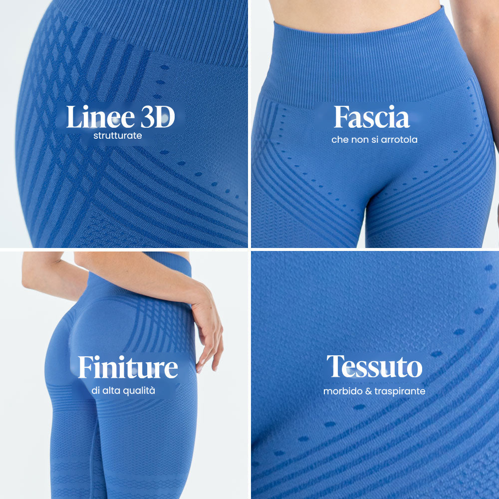 Legging 3D | Azzurro